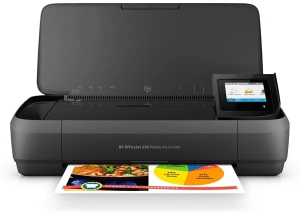 HP Officejet 250 Mobile All in One Blekkprinter Multifunksjon - Farge - Blekk