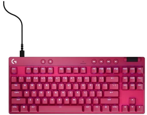 Logitech G PRO X TKL LIGHTSPEED - Logitech Magnetic Analog - Linear - Gaming Tastatur - Uten Numpad - Nordisk - Rød